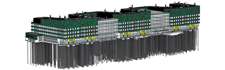 Das Feringa Building als natives Revit-3D-Modell